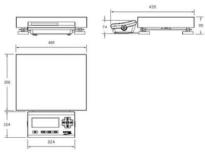 Baykon BCS304 Series Bench Scales