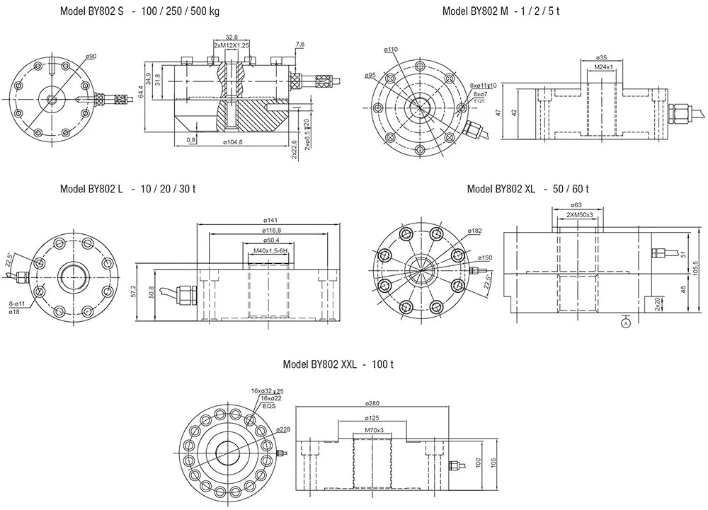 Baykon BY802 Tension-Compression Force Sensor
