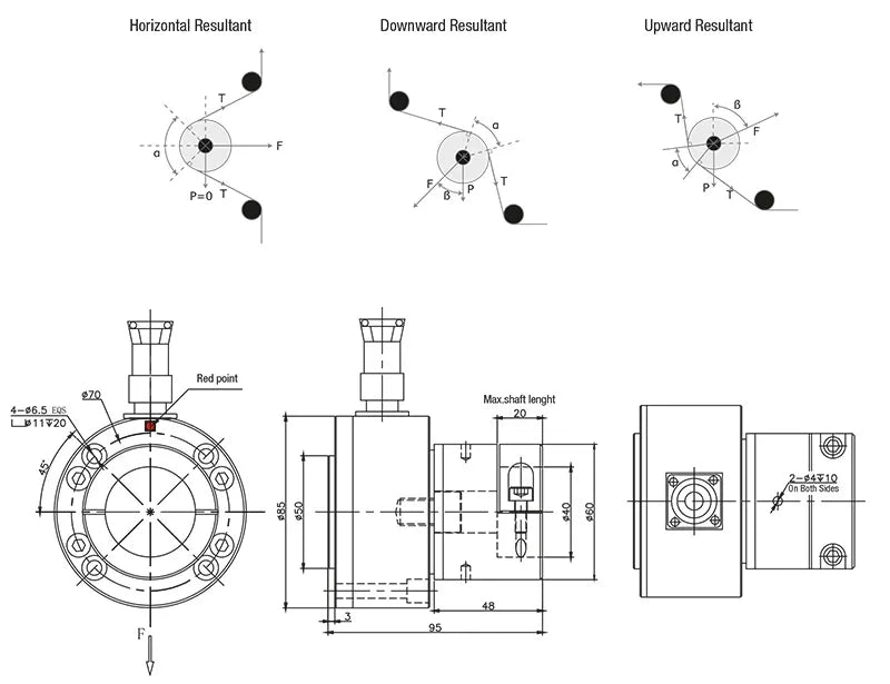 Baykon BW050 Web Tension Load Cell