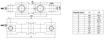 Baykon BD420 / BD420S Double Ended Beam Load Cell