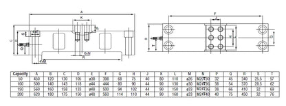 Baykon BY554 Double Ended Beam Load Cell