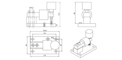 Baykon LA66/200C Weigh Module for Bending Beam Load Cells