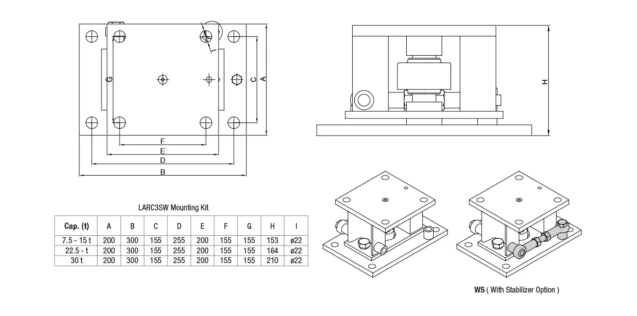 Baykon LARC3SW Weigh Module for Compression Type
